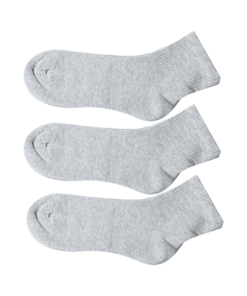 Σετ Κάλτσες Αστραγάλου Πετσετέ Γκρι 3-6 Ζεύγη