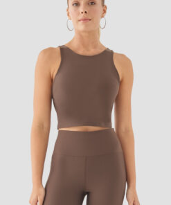 Γυναικείο Αθλητικό Μπουστάκι Καφέ