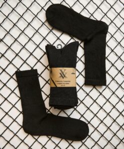 Ανδρικές Κάλτσες Μαύρες Πετσετέ Αθλητικές (3 Ζεύγη)