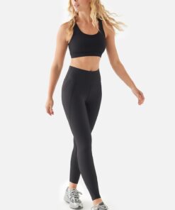 Γυναικείο Αθλητικό Κολάν Με Τσέπη Μαύρο