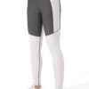Γυναικείο Αθλητικό Κολάν Συνδυασμός Υφασμάτων Λευκό