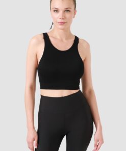 Γυναικείο Αθλητικό Μπουστάκι Monica Χωρίς Ραφές Μαύρο