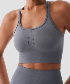 Γυναικείο Αθλητικό Μπουστάκι Kate Χωρίς Ραφές Γκρι