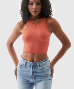 Γυναικείο Αθλητικό Αμάνικο Μπουστάκι Polly Κεραμιδί