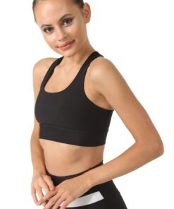 Γυναικείο Αθλητικό Μπουστάκι Χιαστί Μαύρο