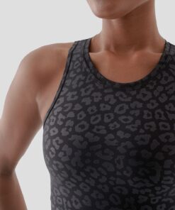 Γυναικείο Αθλητικό Μπουστάκι Leopar Μαύρο