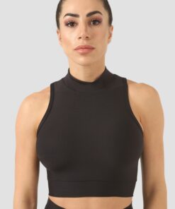Γυναικείο Αθλητικό Ψηλό Μπουστάκι Μαύρο