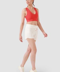 Γυναικείο Αθλητικό Σορτς June Με Τσέπη Άσπρο