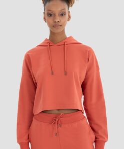 Γυναικείο Αθλητικό Φούτερ Oversize Κεραμιδί