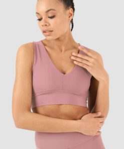 Γυναικείο Αθλητικό Μπουστάκι Χιαστή Πλάτη Ροζ