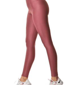 Γυναικείο Ψηλόμεσο Αθλητικό Κολάν Γυαλιστερό Σάπιο Μήλο