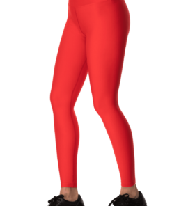 Γυναικείο Ψηλόμεσο Αθλητικό Κολάν Κόκκινο