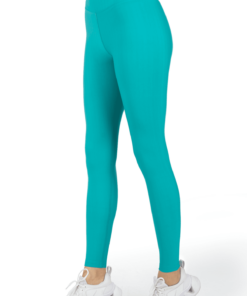 Γυναικείο Ψηλόμεσο Αθλητικό Κολάν Τιρκουάζ