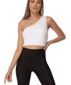 Αθλητικό Μπουστάκι Με Ένα Ώμο Λευκό