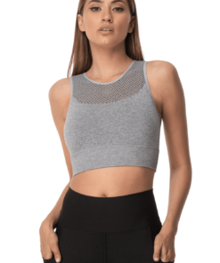 Αθλητικό Μπουστάκι Με Δίχτυ Γκρι