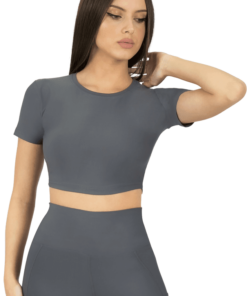 Κοντομάνικο Αθλητικό Μπουστάκι Γκρι