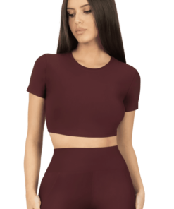 Κοντομάνικο Αθλητικό Μπουστάκι Δαμασκινί