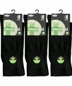 Κάλτσες για Διαβητικούς & Ευαίσθητα Πόδια Μαύρες