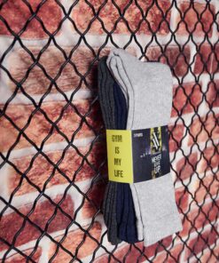 Κάλτσες Αθλητικές (3 Ζεύγη) (Γκρι,Ανθρακί,Μπλε)