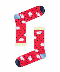 Γυναικείες Κάλτσες Polka Dot Sheep Red