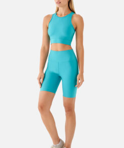 Ποδηλατικό Κολάν Ψηλόμεσο Τιρκουάζ